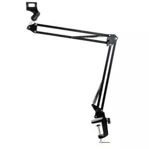 1m Flexible Studio Desk Mount Mic Microphone Suspension Boom Scissor Arm Stand - Picture 1 of 3