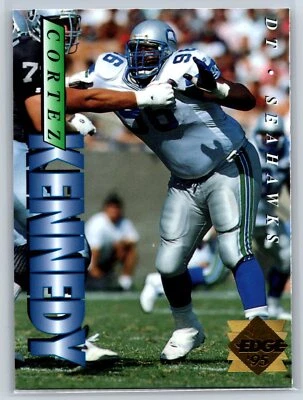 1995 Collector's Edge Cortez Kennedy Gold Logo Parallel Seattle Seahawks #184 - Image 1 of 2