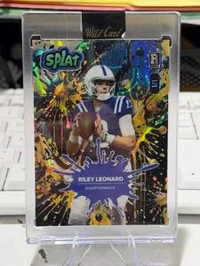 Wild Card Splat 2025 - Riley Leonard Gold 1/1 lámina derrame de petróleo novato 🏈💥💥 - Imagen 1 de 2