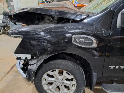 2018 Titan Xd Left Driver Side Fender Color: Black G41 - Image 1 of 4