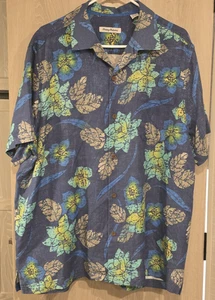 TOMMY BAHAMA Island Zone Hawaiian Shirt Men's XL Multicolor Floral Silk Blend - Picture 1 of 9