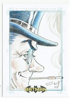 Batman Archives Rittenhouse 2008 Artist Sketch Sketchafex 1/1 Sict - Image 1 of 4