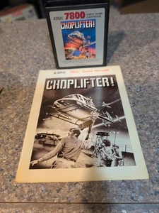 Atari 7800 Choplifter mit Handbuch geprüftes Kombischiff - Bild 1 von 5