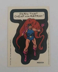 1975 Topps Gum Card Marvel Comic Book Super Heroes Sticker - Medusa - Picture 1 of 3