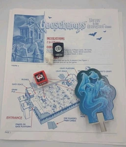 Goosebumps Terror in the Graveyard Game Replacement Parts Dice Skull Manual Ghos - Picture 1 of 2