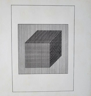 Сол Левитт Оригинальная шелкография / Шелкография III из фильма "Ficciones" 1984 с доком - Изображение 1 из 4