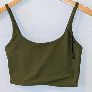 Top de bikini Skatie para mujer M verde oliva palangre sostenible estilo Cali sin esfuerzo - Imagen 1 de 3