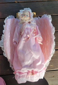 Muñeca bebé durmiente de porcelana Interpur Int'l, Inc. # 15738 caja original - Imagen 1 de 3