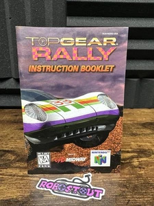 Top Gear Rally - (Nintendo N64) Manual folleto de instrucciones solamente⭐ - Imagen 1 de 11
