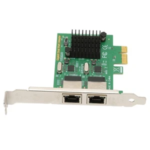Pci E Nic Netzwerkkarte 2-Wege-Rj45-Anschluss Für Rtl8111G-Chipsatz Pcie X1 KUI - Photo 1/23