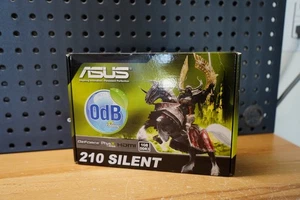 (A) ASUS GeForce 210 EN210 Silent/DI/1GD3/V2 HDMI VGA Low Profile Graphics Card - Picture 1 of 7