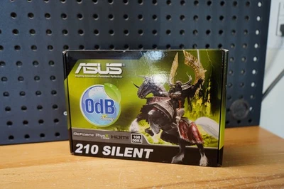 (A) ASUS GeForce 210 EN210 Silent/DI/1GD3/V2 HDMI VGA Low Profile Graphics Card - Image 1 of 4