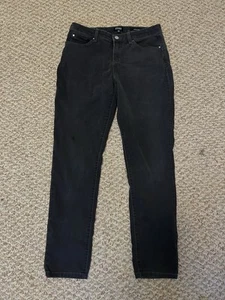 Jones New York Madison Skinny Jeans Women's Size 10 Black Wash Denim Stretch - Picture 1 of 4