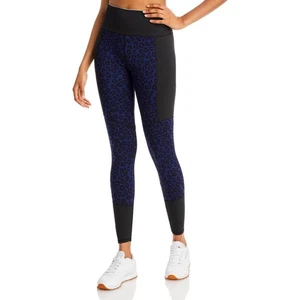 Aqua Cheetah Jacquard Leggings Size XS - Picture 1 of 4