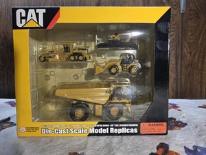 Caterpillar Cat DieCast Off Highway Construction 4 Piece Set Norscot New in Box. - Picture 1 of 6