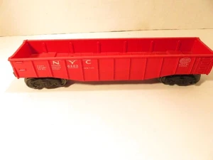 LIONEL POST-WAR ORIGINAL 6462 NYC RED GONDOLA  -0/027- L/N- S31JJ - Picture 1 of 4