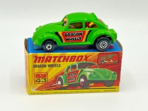 Matchbox Lesney Superfast 43 Dragon Wheels in light green, black base, nmint! - Picture 1 of 15