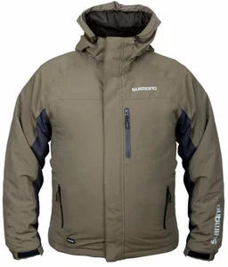 Chaqueta de lluvia acolchada verde Shimano #3XL - Imagen 1 de 1
