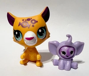 Littlest Pet Shop Sweet Safari #3200 Panther #3203 Elephant - Picture 1 of 9