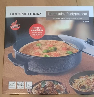 Elektrische Partypfanne für Pizza, Pasta, Reisgerichte und mehr! Unausgepackt!!! - Bild 1 von 4