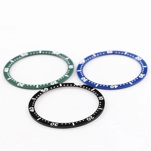 New 38mm Flat Luminous Ceramic Watch Bezel Parts Fit For SKX007 SKX009 Series - Picture 1 of 10