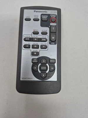 PANASONIC CAMCORDER REMOTE N2QAEC000012 AGDVC20 PVGS35 PVGS65 PVGS150 PVGS250 - Image 1 of 2