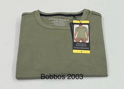Banana Republic Men’s Luxe Touch Performance Tee, Green, Size S - Image 1 of 4