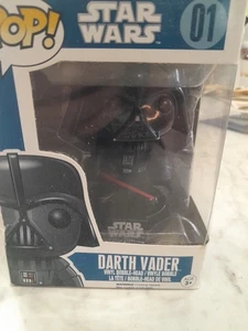 Funko Pop Darth Vader #01 Vinyl Bobble Head  New In Box - Picture 1 of 8