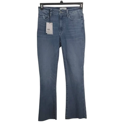 NWT Paige Rory Crop Flare Jeans Deanna Distressed Raw Hem Boho Denim - Image 1 of 4