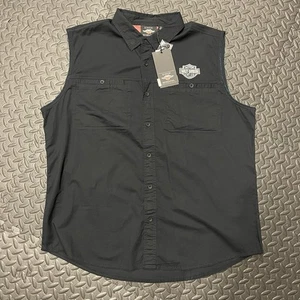 Camisa Harley Davidson Bandera Sin Mangas Lados Explosionados - Talla 2XL Nueva Con Etiquetas - Imagen 1 de 15