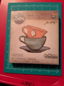 Alfombrilla de aglomerado Sizzix Die 656187 BIGZ Clase Papel Tela Tim Holtz Tea Time - Imagen 1 de 6