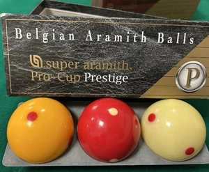 πππBilie Prestige Originali Super Aramith Pro-CUP Belgian Tournament Biliardo - Foto 1 di 9