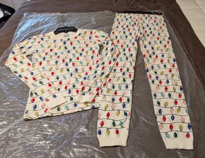 Pijama John Hanna Andersson Juvenil Talla US14 160 cm Multi Luz Navidad 2 Piezas Largo Foto 1 de 4