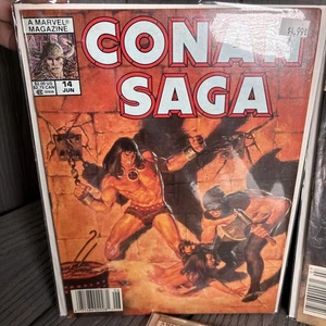 Conan Saga 10 14 15 17 19 Marvel Comic Book Magazine Barbarian - Read condition - Imagen 1 de 5