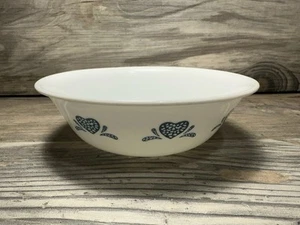 Tazón sopa cereal de repuesto vintage Correlle Corning 6 1/4” corazones azules. - Imagen 1 de 8