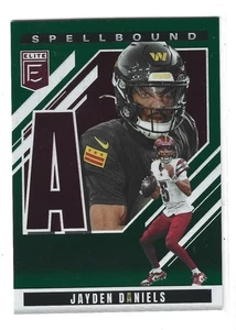 2025 Panini Donruss Elite - Spellbound Jayden Daniels #9 Green A - Bild 1 von 2