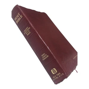 Liberty Annotated Study Bible KJV Old Time Gospel Hour 1988 Red Leather Gold - Picture 1 of 4