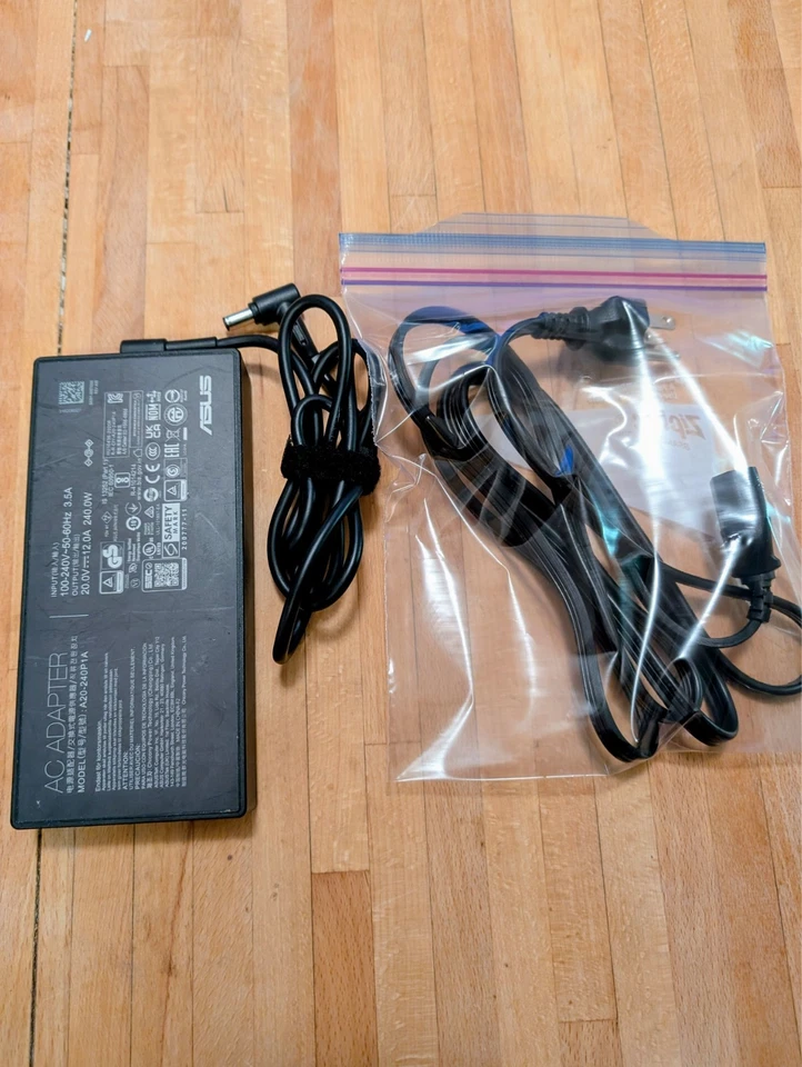 A20-240P1A 20V 12A 240W AC Adapter Charger For ASUS ROG Zephyrus ZenBook 6.0mm - Image 1 of 1