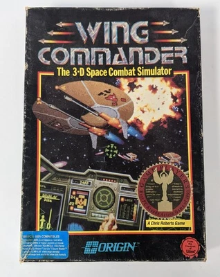Wing Commander Origin IBM PC Game 1990 Floppy Disks & Big Box CIB - Untested - Image 1 of 4