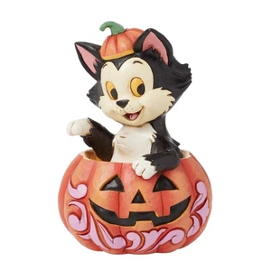 Disney Traditions by Jim Shore Pinocchio Figaro The Cat in Halloween Jack-O-L... - Picture 1 of 5
