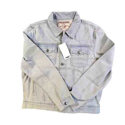 Jaqueta jeans masculina True Religion jeans grande Jesse SN caminhoneiro nova - Imagem 1 de 4