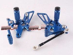 Aluminum Foot pegs Rear set Rearsets for Kawasaki Ninja 250R 250 2008-2012 2009 - Picture 1 of 10