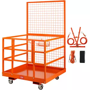 1140*1090mm Staplerbühne Arbeitsbühne 635kg Sicherheitskorb Arbeitskorb 4 Rädern - Bild 1 von 12