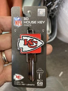 NFL Kansas City Chiefs 3D Schlage SC1 key blank  - Picture 1 of 1