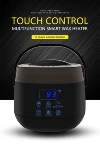 Touch Digital Intelligent Wax Heater Warmer Pot Hair Removal Hot Wax Bean LCD - Picture 1 of 12