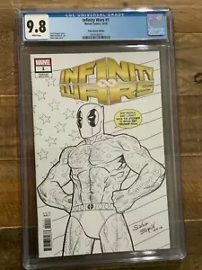 🔥🔥 CGC 9.8 INFINITY WARS 1 Deadpool Fiesta Boceto Variante Espin Cubierta 🔥 🔥 - Imagen 1 de 2
