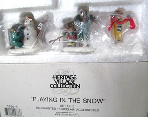 Abteilung 56 ~ ""SPIELEN IM SCHNEE"" ~ Weihnachten in der Stadt ~ # 55565 ~ Ausverkauft ~ Neu im Karton - Bild 1 von 13