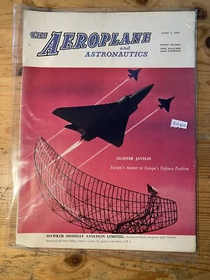 The Aeroplane Magazine Vintage Old 5th June 1959 Britain's Aircraft Industry - Image 1 of 2