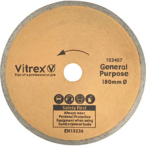Vitrex Tile Cutting Diamond Blade 180mm - Picture 1 of 1