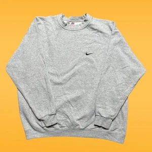 Felpa girocollo Nike vintage anni 90 Swoosh grigia uomo 2XL vintage anni 90 - Foto 1 di 4